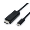 Roline VALUE USB-C - HDMI kabel, M/M, 2.0m, crni